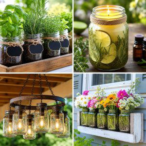 25 Upcycled Garden Ideas With Mason Jars You Can Make Today