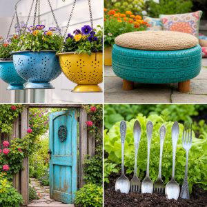 25 Upcycled Garden Ideas With Modern Style for a Chic Yard