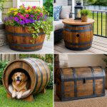 25 Upcycled Garden Ideas With Old Barrels for Rustic Beauty