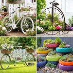 25 Upcycled Garden Ideas With Old Bicycles for Vintage Charm
