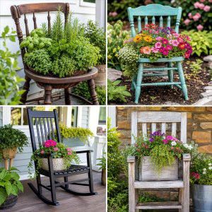 25 Upcycled Garden Ideas With Old Chairs for Creative Decor