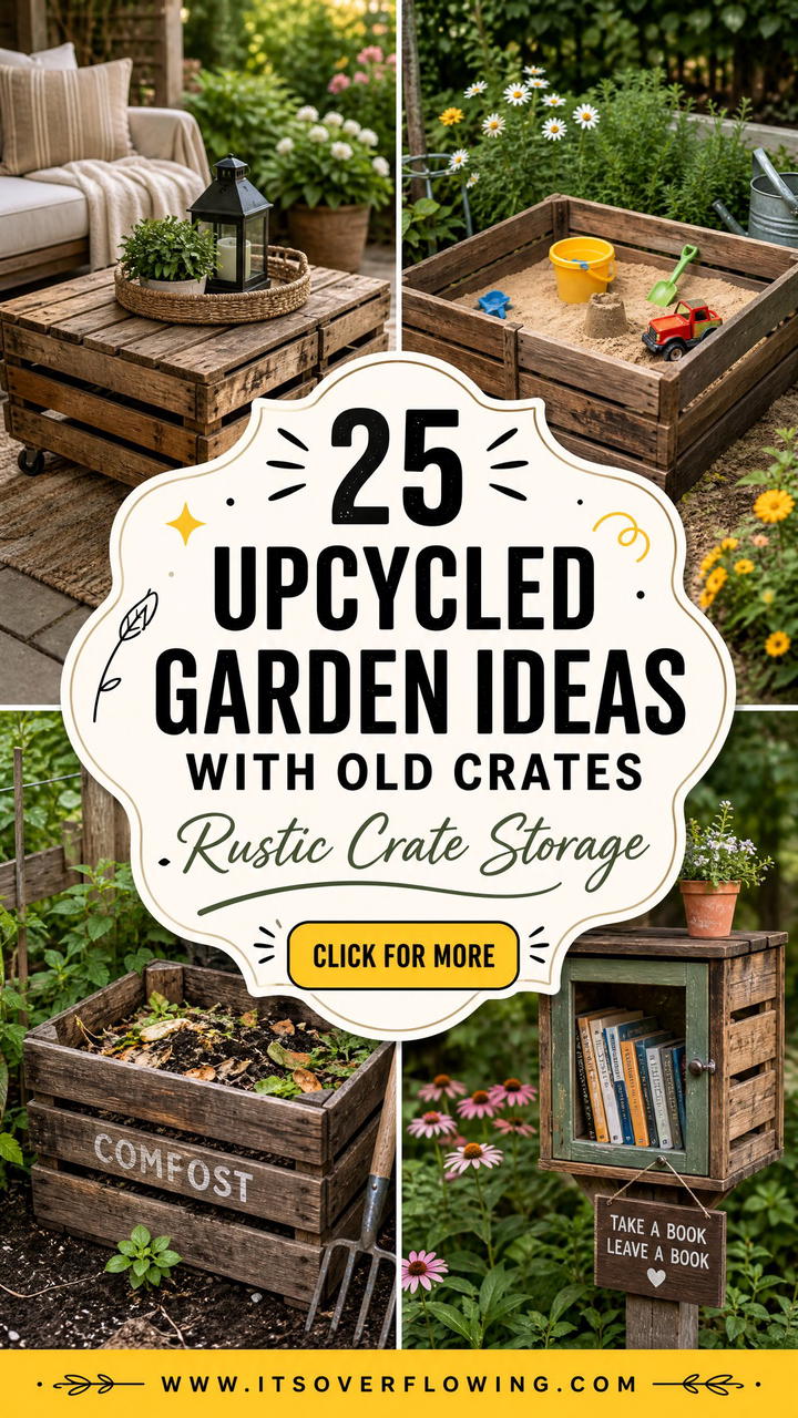 25 Upcycled Garden Ideas With Old Crates for Rustic Storage - 25 Upcycled Garden Ideas With Old Crates for Rustic Storage