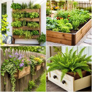 25 Upcycled Garden Ideas With Old Drawers for Decor