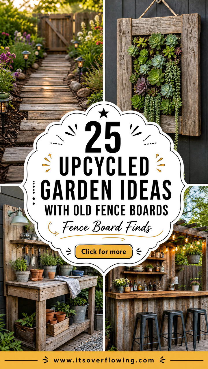 25 Upcycled Garden Ideas With Old Fence Boards to Make - 25 Upcycled Garden Ideas With Old Fence Boards to Make