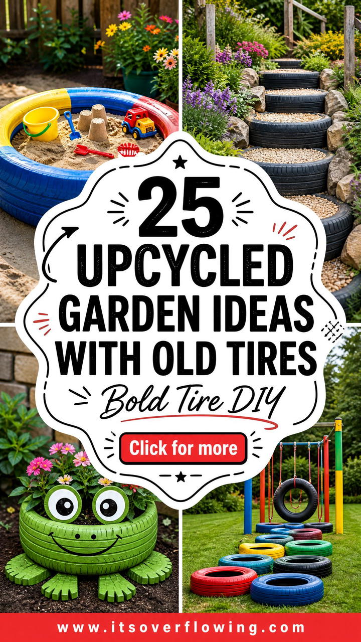 25 Upcycled Garden Ideas With Old Tires for Bold DIY - 25 Upcycled Garden Ideas With Old Tires for Bold DIY
