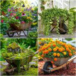 25 Upcycled Garden Ideas With Old Wheelbarrows to Try