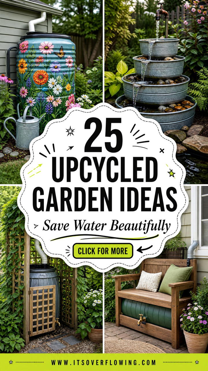 25 Upcycled Garden Ideas With Rain Barrels To Save Water - 25 Upcycled Garden Ideas With Rain Barrels To Save Water