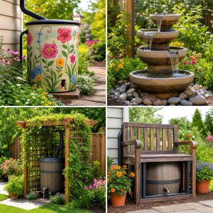 25 Upcycled Garden Ideas With Rain Barrels To Save Water