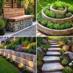 25 Upcycled Garden Ideas With Stones for Natural Charm