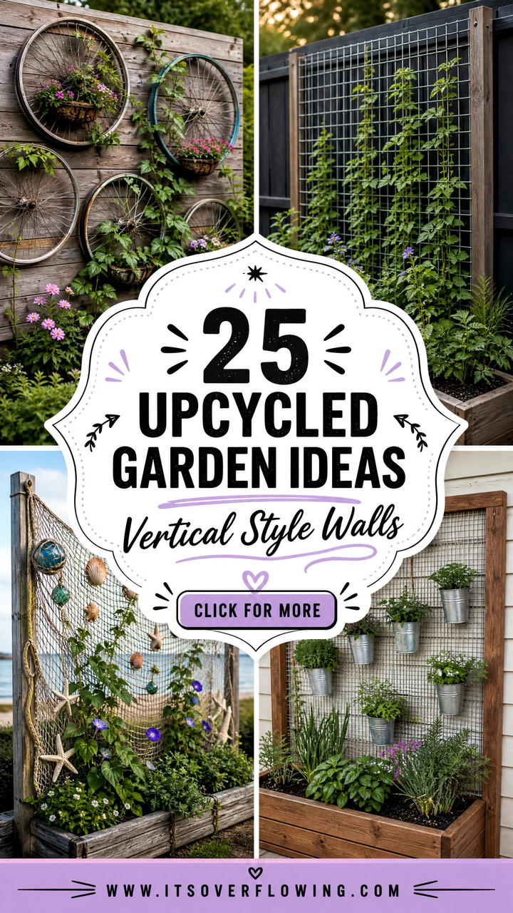 25 Upcycled Garden Ideas With Trellis Walls for Vertical Style - 25 Upcycled Garden Ideas With Trellis Walls for Vertical Style