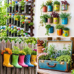 25 Upcycled Garden Ideas With Vertical Gardens for Tiny Yards