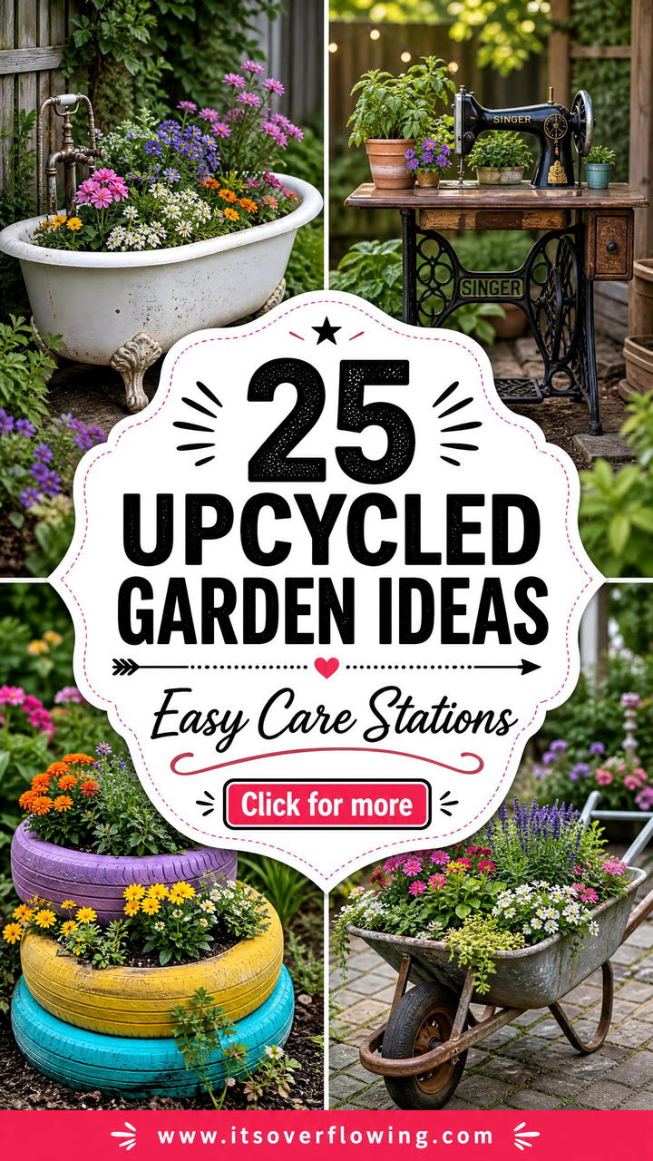 25 Upcycled Garden Ideas With Watering Stations for Easy Care - 25 Upcycled Garden Ideas With Watering Stations for Easy Care