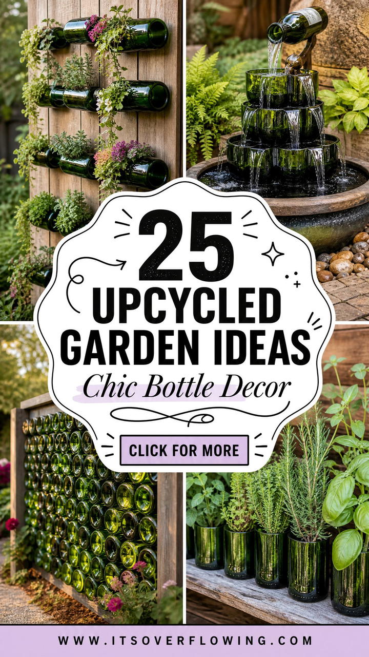 25 Upcycled Garden Ideas With Wine Bottles for Chic Yard Decor - 25 Upcycled Garden Ideas With Wine Bottles for Chic Yard Decor