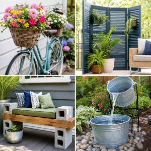 25 Upcycled Garden Ideas for Backyards With Creative Charm