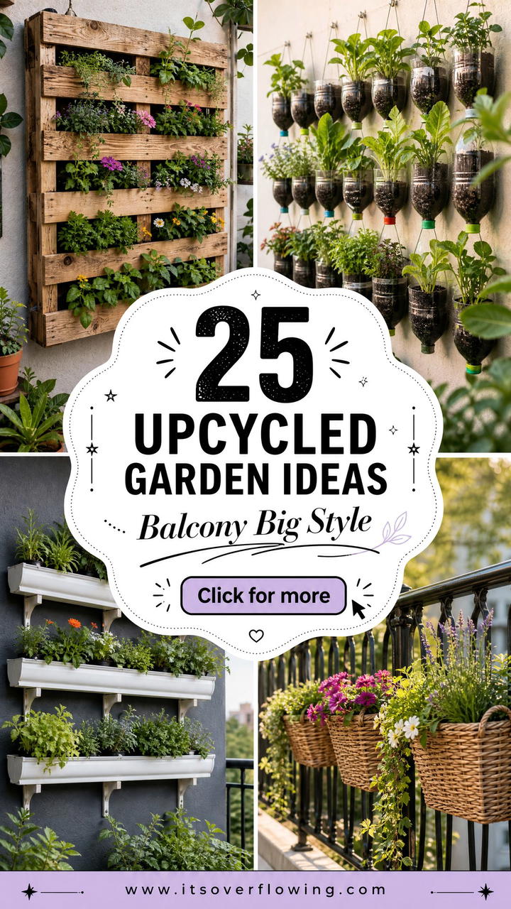 25 Upcycled Garden Ideas for Balconies With Big Style - 25 Upcycled Garden Ideas for Balconies With Big Style