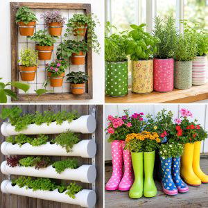 25 Upcycled Garden Ideas for Renters With No-Dig Style
