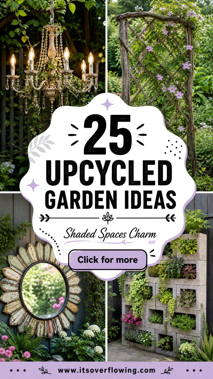 25 Upcycled Garden Ideas for Shaded Spaces Full of Charm - 25 Upcycled Garden Ideas for Shaded Spaces Full of Charm
