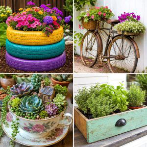 25 Upcycled Garden Ideas for Small Gardens With Big Impact