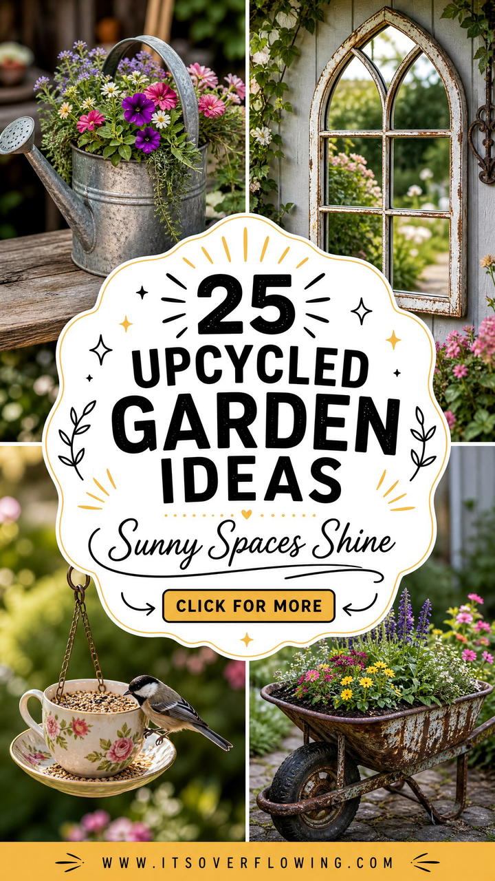 25 Upcycled Garden Ideas for Sunny Spaces That Shine - 25 Upcycled Garden Ideas for Sunny Spaces That Shine