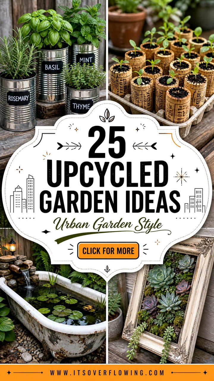 25 Upcycled Garden Ideas for Urban Gardens With Style - 25 Upcycled Garden Ideas for Urban Gardens With Style