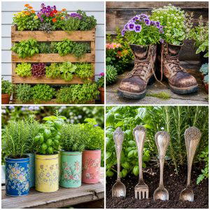 25 Upcycled Garden Ideas for Year Round Decor Outdoors