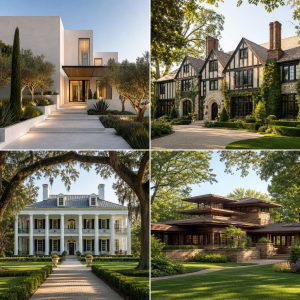 25 White Exterior Home with a Black Roof Ideas