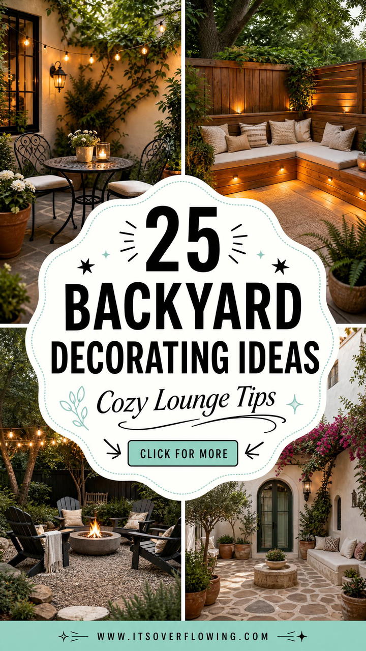 25 backyard decorating ideas with cozy lounge setup Tips - 25 backyard decorating ideas with cozy lounge setup Tips