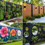 25 backyard decorating ideas with fence decor for Stylish Privacy