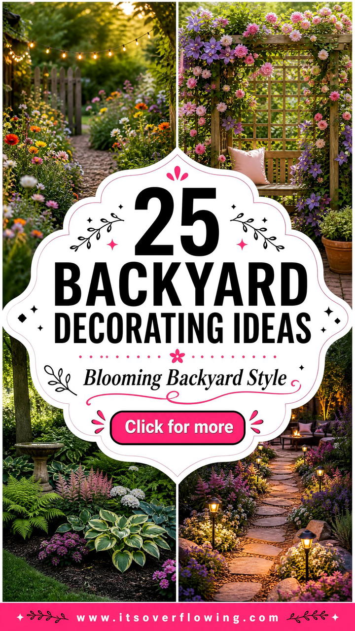 25 backyard decorating ideas with floral displays to Try Now - 25 backyard decorating ideas with floral displays to Try Now