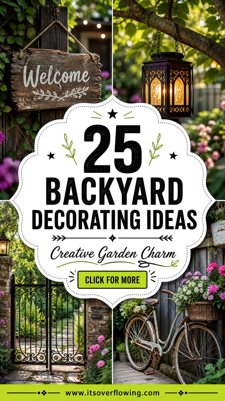 25 backyard decorating ideas with garden art for Creative Charm - 25 backyard decorating ideas with garden art for Creative Charm