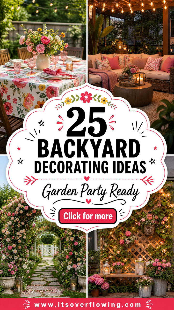 25 backyard decorating ideas with garden party style Made Easy - 25 backyard decorating ideas with garden party style Made Easy