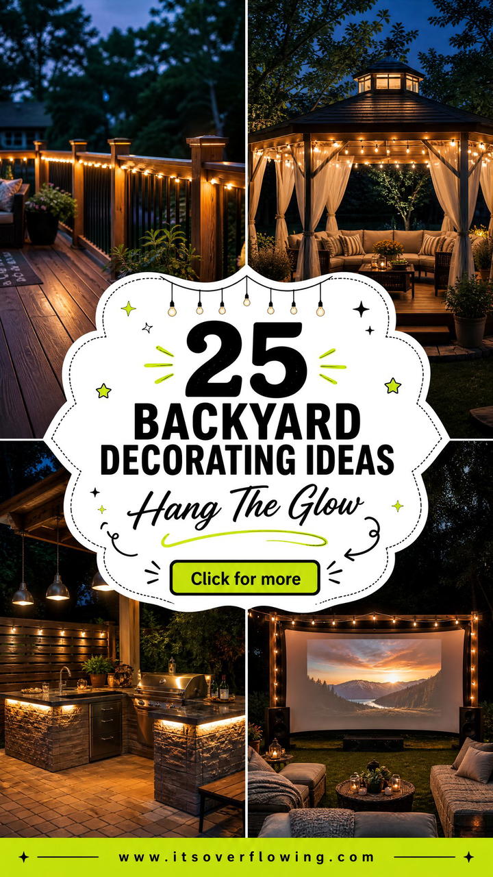 25 backyard decorating ideas with hanging lights to Try Now - 25 backyard decorating ideas with hanging lights to Try Now