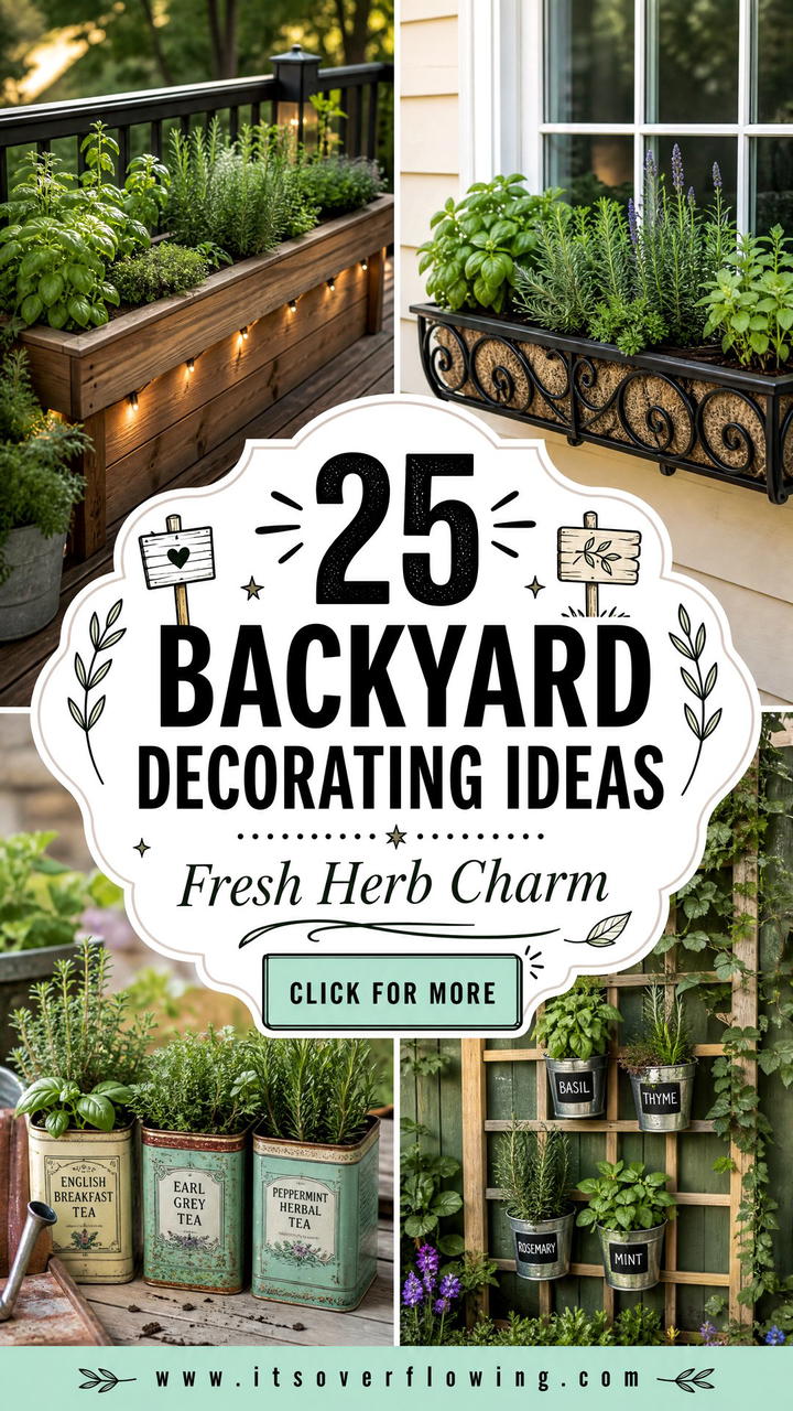 25 backyard decorating ideas with herb stations for Fresh Charm - 25 backyard decorating ideas with herb stations for Fresh Charm