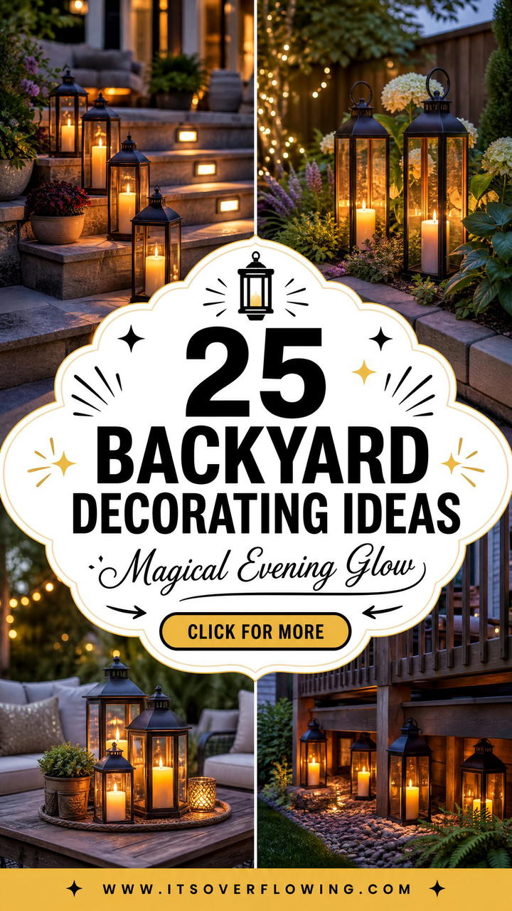25 backyard decorating ideas with lanterns for Magical Evenings - 25 backyard decorating ideas with lanterns for Magical Evenings