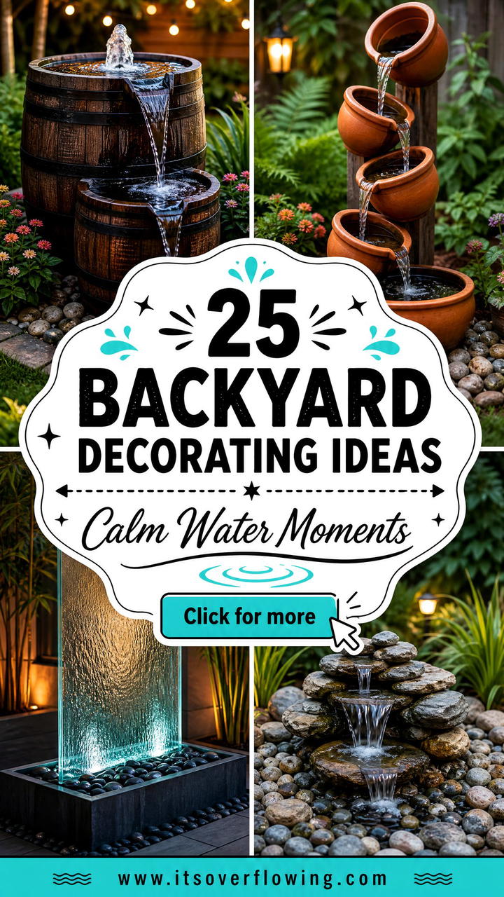 25 backyard decorating ideas with mini fountains to Try Now - 25 backyard decorating ideas with mini fountains to Try Now