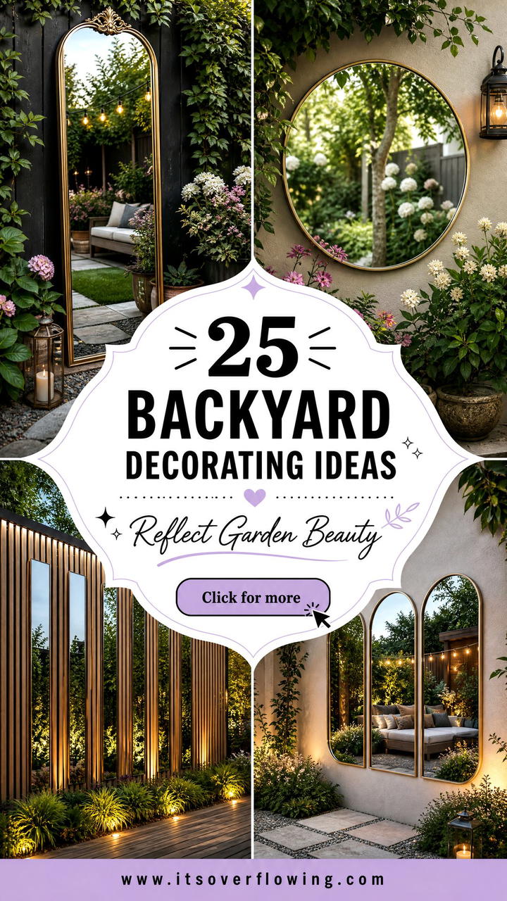 25 backyard decorating ideas with mirror accents to Try Now - 25 backyard decorating ideas with mirror accents to Try Now