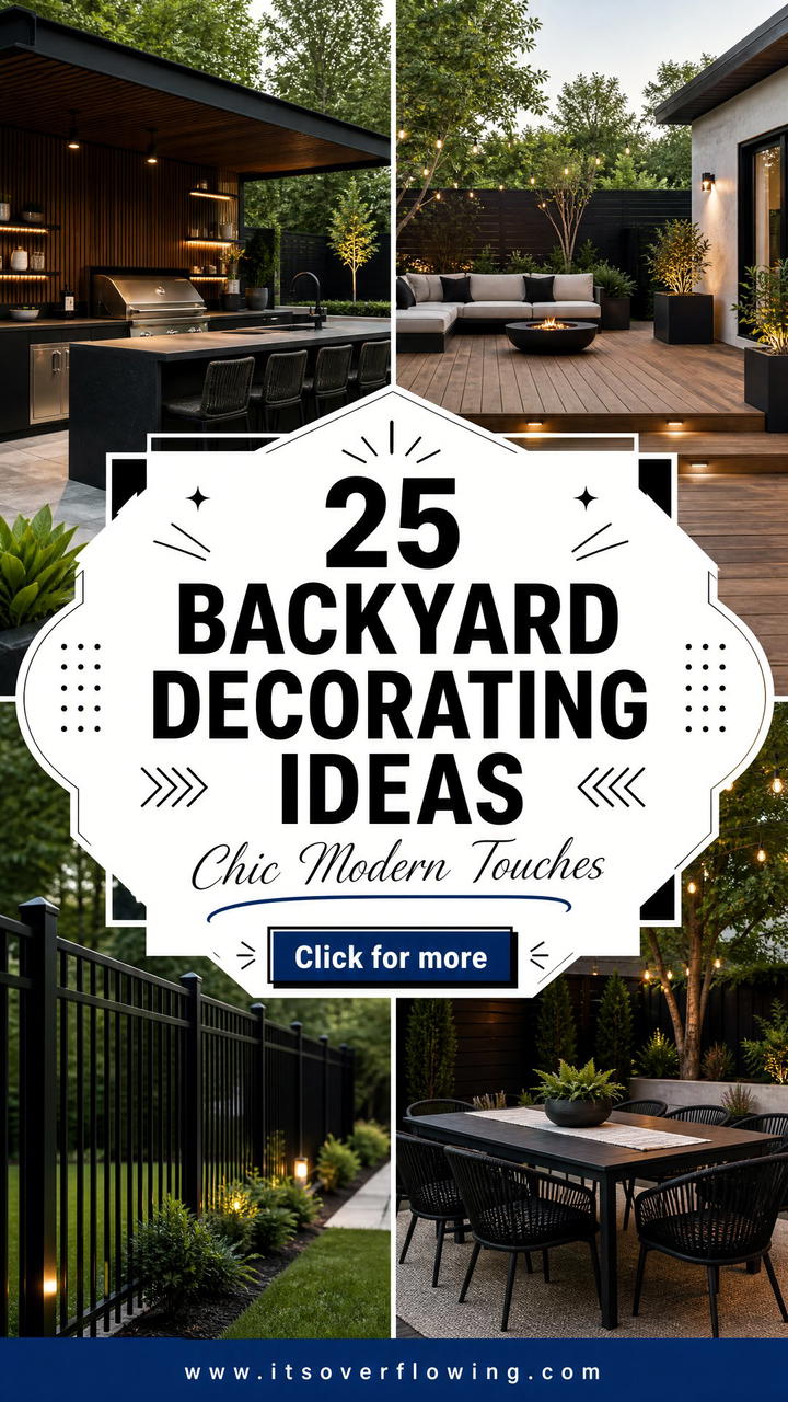 25 backyard decorating ideas with modern accents for Chic Style - 25 backyard decorating ideas with modern accents for Chic Style