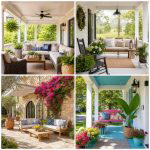 25 backyard decorating ideas with outdoor rugs for Cozy Style