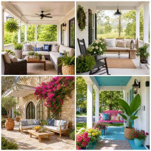 25 backyard decorating ideas with outdoor rugs for Cozy Style