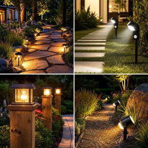 25 backyard decorating ideas with pathway lights to Glow