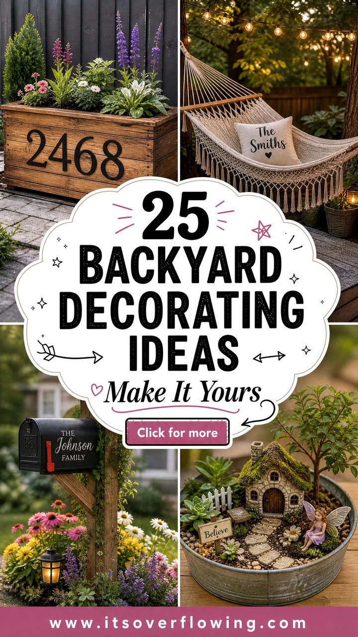 25 backyard decorating ideas with personalized decor Youll Love - 25 backyard decorating ideas with personalized decor You’ll Love