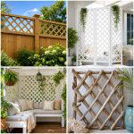25 backyard ideas with lattice wall for Privacy and Style
