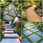 25 backyard ideas with pathways for Charming Garden Flow