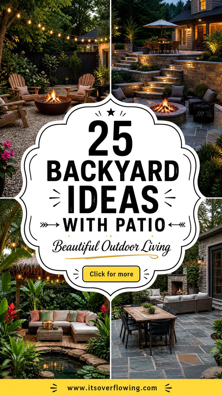 25 backyard ideas with patio for Beautiful Outdoor Living - 25 backyard ideas with patio for Beautiful Outdoor Living