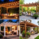 25 backyard ideas with pergola and fire pit for Cozy Nights