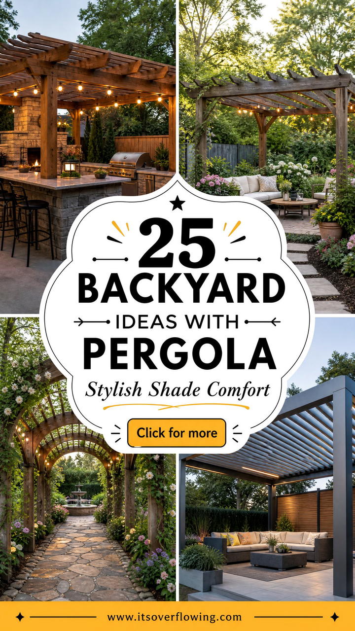 25 backyard ideas with pergola for Stylish Shade and Comfort - 25 backyard ideas with pergola for Stylish Shade and Comfort