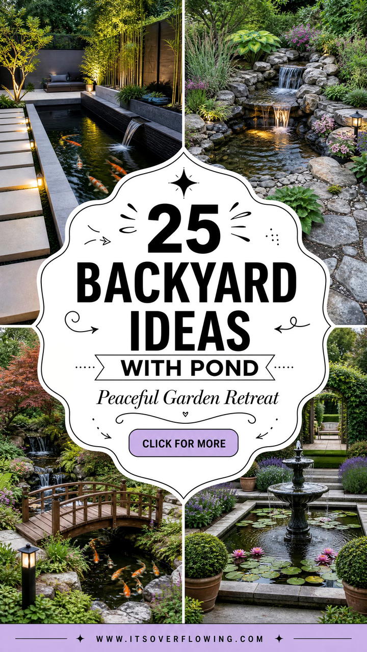 25 backyard ideas with pond for a Peaceful Garden Retreat - 25 backyard ideas with pond for a Peaceful Garden Retreat