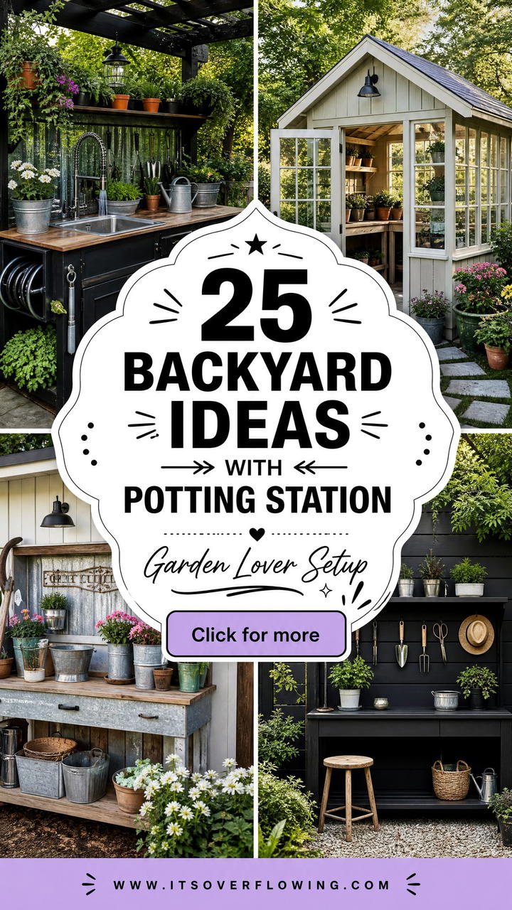 25 backyard ideas with potting station for Garden Lovers - 25 backyard ideas with potting station for Garden Lovers