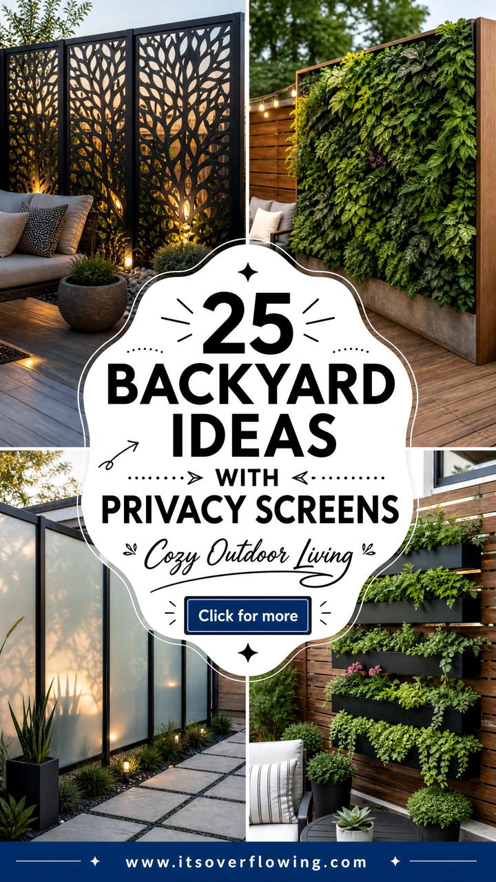 25 backyard ideas with privacy screens for Cozy Outdoor Living - 25 backyard ideas with privacy screens for Cozy Outdoor Living