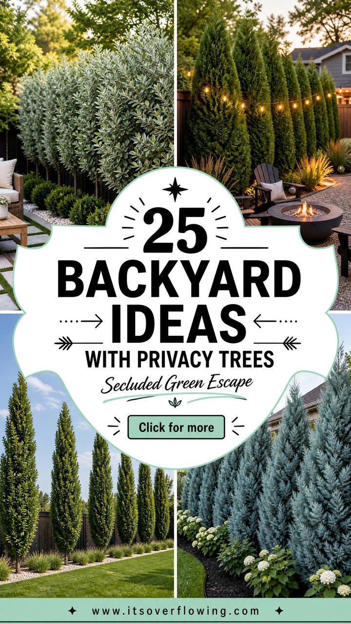 25 backyard ideas with privacy trees for a Secluded Escape - 25 backyard ideas with privacy trees for a Secluded Escape